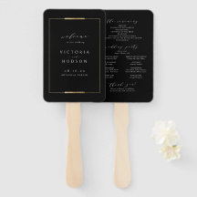 Programa de Casamento Simples Elegance Black