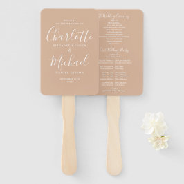 Leque Programa de Casamento Tan Signature Script