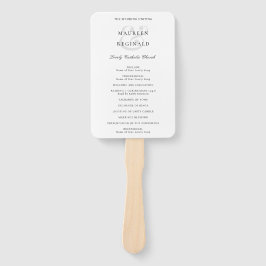 Leque Programa de Casamento Tradicional de Ampersand Ele