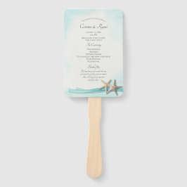 Leque Programa de Casamento Turquoise Beach Starfish