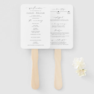 Leque Programa de Cerimônia de Casamento Ellesmere