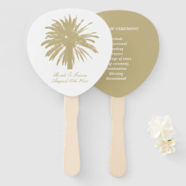 Leque Programa de cerimônias de cerimônias de árvores de