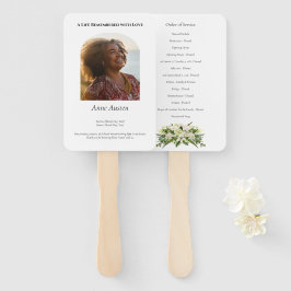 Leque Programa de Funeral Ventarola Espiritual e Consola