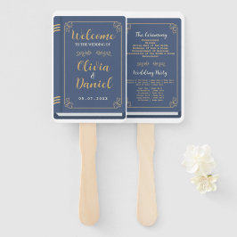 Leque Programa de Marinho Moderno Fan do Livro de Casame