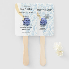 Leque Programa de Palhaços Azuis Elegante