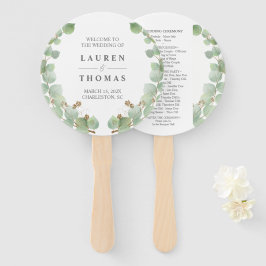 Leque Programa de Ventilador Dourado Eucalyptus