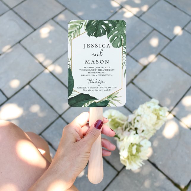 Leque Programa de Ventiladores de Casamento de Monstera  (Criador carregado)