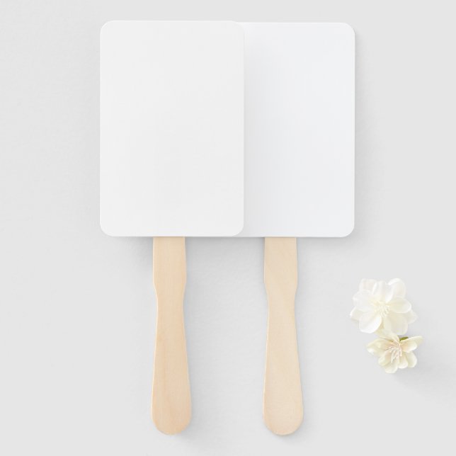 Leque Programa de Ventoinha Retangular (Frente e Verso)