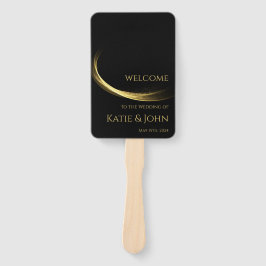 Leque Programa Elegance-Wedding do ouro-