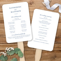 Programa Elegante de Cerimônia de Casamento Branco