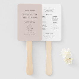 Leque Programa Neutral de Casamento Elegante