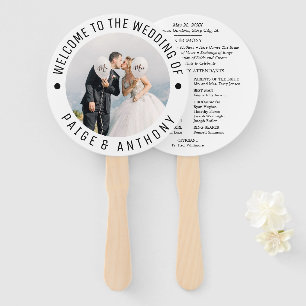 Leque Programa Personalizado de Casamento de Fotos de No