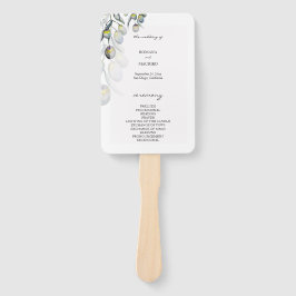 Leque Programa pintado à mão de uma oliveira mágica