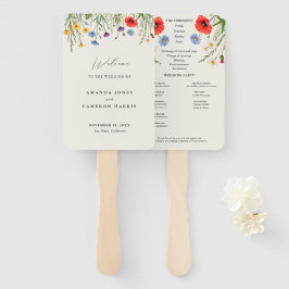 Leque Programa primavera Wild Flower Meadow Wedding