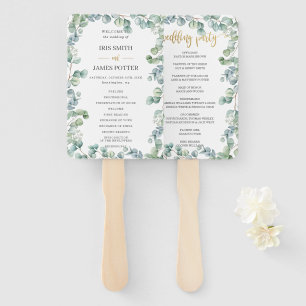 Leque Programa Russo Eucalyptus Greenery Casamento