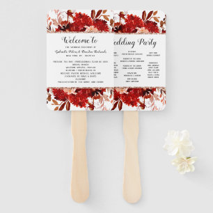 Leque Programa Rustic Beauty Floral Casamento outono Cer