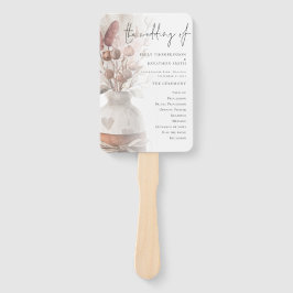 Leque Programa Rustic Pampas Grass Overlay Casamento