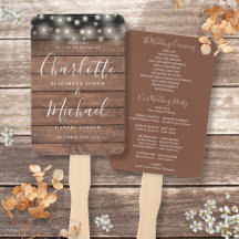 Programa Rustic Wood String Lights Script Casament