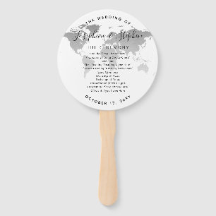 Leque Programa Silver World Map Weding