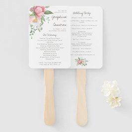 Leque Programa Simples Eucalyptus Floral Greenery Weding