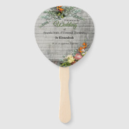 Leque Protea - Flor Estrelitzia