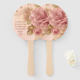 Leque Psalm 139:14 Rose