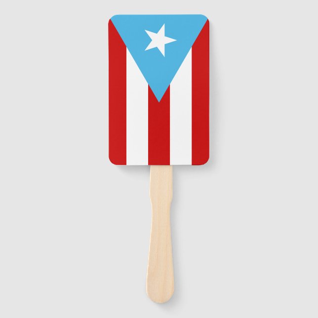 Leque Puerto Rico Flag Sky Blue (Frente)