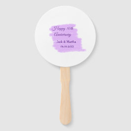 Leque Púrpura aquarela esplaquecer o 10º aniversário mod