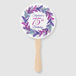 Leque Púrpura Elegante Púrpura, rosa, 75.º aniversário