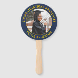 Leque Qualquer Cotação 2 Marinho de Foto Blue Dourado Ye