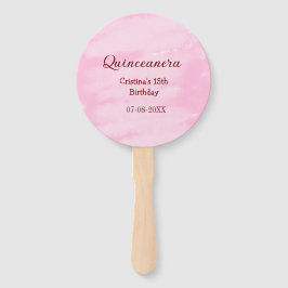 Leque Quinceanera anos 15 de aniversário adicione nome t