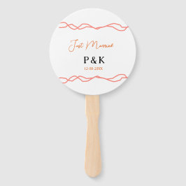 Leque Recem casados adicionar nome do casal data red vin