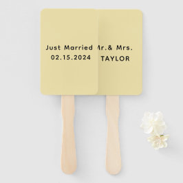 Leque Recem casados Sr. & Sra. | Monograma de Casamento