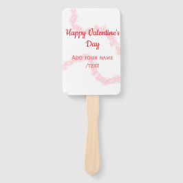 Leque Red glitter lines happy Valentine's day spiral nam