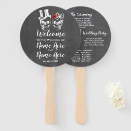 Leque Red Halloween do Programa de Casamento de Rosa de