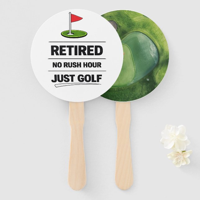 Leque Reforma engraçada de golfe Dito de golfe (Frente e Verso)