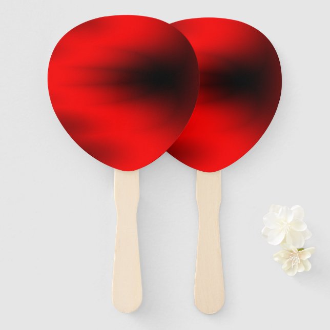 Leque Regal Red Splash (Frente e Verso)