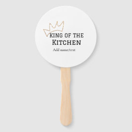 Leque Rei do cozinhar do cozinheiro da cozinha adiciona