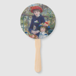 Leque Renoir Duas Irmãs Varanda Impressionismo Francês