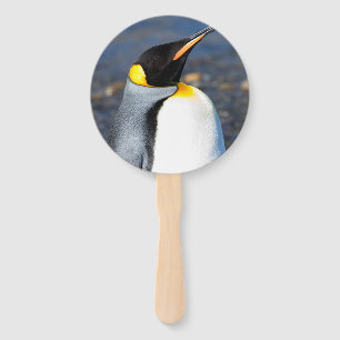 Leque Retrato de pinguim