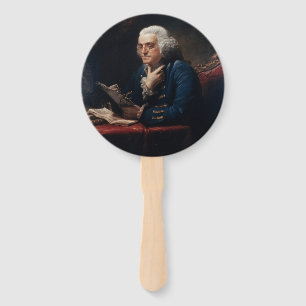Leque Retrato do Polegar, Benjamin Franklin Pai Fundador