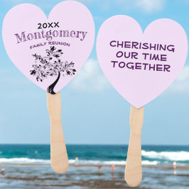 Leque Reunião Familiar Árvore Floral Colorida Moderna Ro