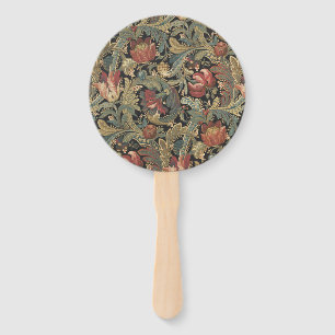 Leque Rich Floral Tapeçaria Brocade Antique Clássica