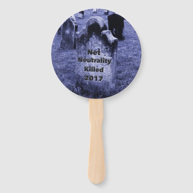 Leque RIP Neutralidade Net Gravestone (Frente)