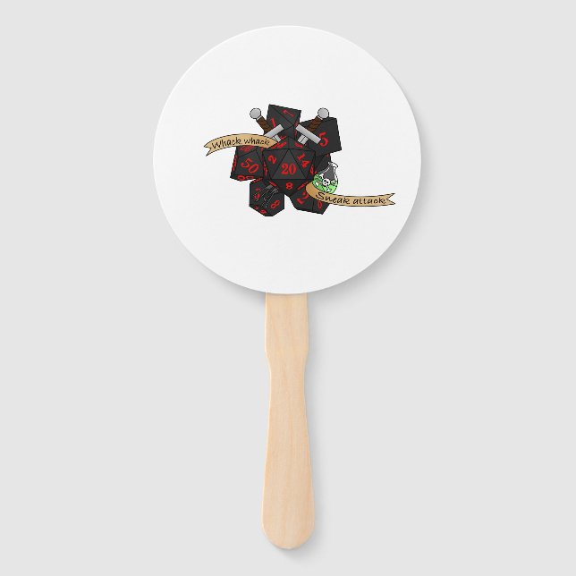 Leque Rogue Dice Design (Frente)
