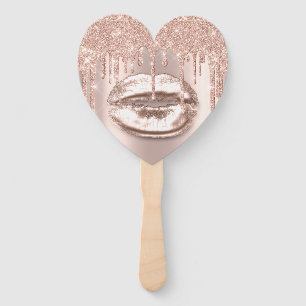 Leque Rosa do chá de panela do doce dos lábios do beij