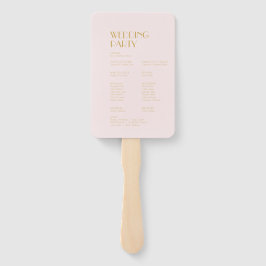 Leque Rosa Garden | Programa de casamento por Rosa escur