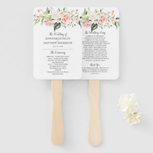 Leque Rosas brancas cor-de-água rosa Eucalyptus Greenere