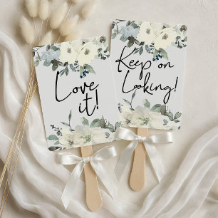 Leque Rosas Brancas de Marfim Floral Diga Sim Ao Vestido