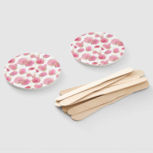Leque Rosas rosadas
